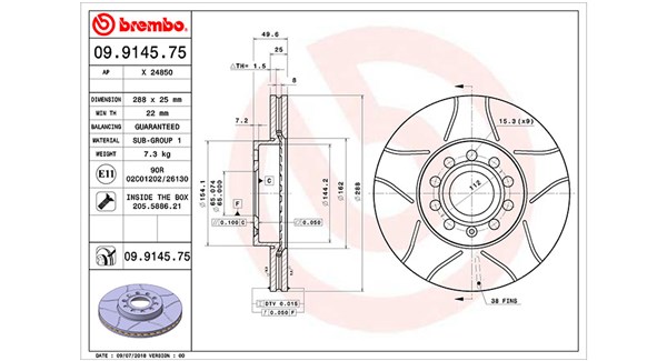 360406050505, Bremseskive, Brzdový kotouč, MAGNETI MARELLI, 1K0615301K, 1KD615301, L16D615301A, L1KD615301, 1K0615301T, 1KD615301B, 5C0615301A, JZW615301J, 5C0615301D, 5Q0615301H, 0833043, 0986479088, 09.9145.75, 17521, 186755, 204788, 230734, 24012501451, 24850E, 34303, 54208, 562235B, 562235J, 600322120, 92120800, 980456, BD126323, BDA1667.20, BG3833C, BR900412