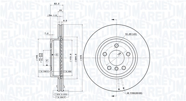 360406004101, Bremseskive, Brzdový kotouč, MAGNETI MARELLI, 34113400151, 0833200, 0986479348, 09.9581.10, 129752, 140802, 1421055, 150.3431.00, 17597, 197083, 201564, 20924794, 23-0752, 24.0125-0160.1, 24794, 24916, 3080201, 3155213074, 34284, 54415, 562350B, 562350J, 6042925, 6978.10, 800-752, 812011163, 92141500, 980397, B2002V, BD126526