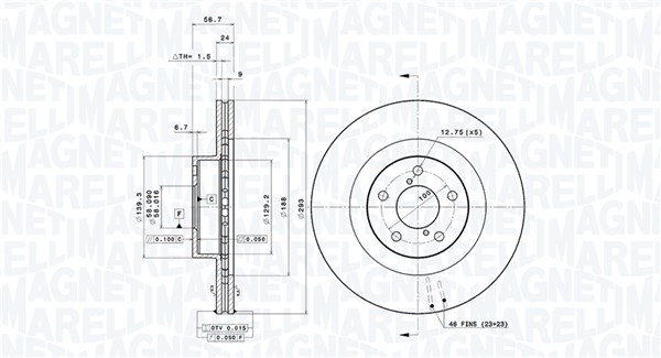 360406045501, Bremseskive, Brzdový kotouč, MAGNETI MARELLI, 26300AE02A, 26300AE02B, 26300AE02C, 26300AE060, 26300AE061, 26300FE010, 26300FE011, 26310AC040, 26310AC041, 32006171, 0832961, 0986478977, 09.9077.11, 17020, 204412, 24012401961, 24818, 34203, 530245800, 54395, 92081900, 980141, BD126174, BDR1819.20, BG3413, BR34203, BS8444, CW24738, DDF1175, DF4104
