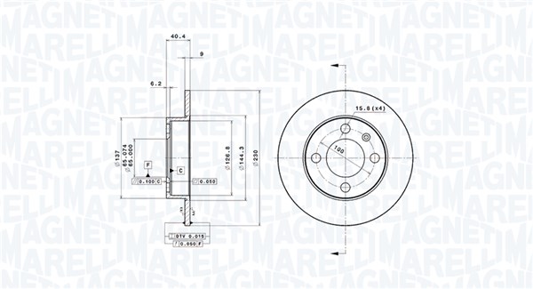 360406049801, Bremseskive, Brzdový kotouč, MAGNETI MARELLI, 1J0615601, 1JE615601, 6N0615601A, 1J0615601N, 6N0615601B, 1J0615601Q, 2Q0615601H, 08.7165.20, 0986478492, 1155231042, 129528, 14842, 17192, 186729, 22876, 230528, 24.0109-0124.1, 30922876, 3374301, 50263, 562171B, 562171J, 600.3217.00, 6040624, 6616.00, 800-528, 812029158, 92098200, AC2390D, BDA1849.10