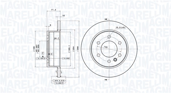360406056401, Bremseskive, Brzdový kotouč, MAGNETI MARELLI, 2E0615601A, 68013764AA, 9064230012, 9104230000, 910423000007, 9104230100, A9064230012, A9104230000, A9104230100, 0833412, 08.9509.10, 0986479295, 14908E, 17732, 197030, 2047122, 24011601211, 400647700, 53048, 562486B, 569137J, 59433, 780613, 93143300, BD126504, BDA2325.10, BG4033, BR900332, BS7688, DF4823S