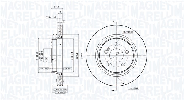 360406076700, Bremseskive, Brzdový kotouč, MAGNETI MARELLI, 0004231212, 2044230712, 4231212, A0004231212, A2044230712, 0833639, 0986479411, 09.A760.10, 2033105, 24012002081, 25176V, 400365720, 54636, 92163603, 981165, BD180152, BDR2396.20, BG4226C, BR901060, BV8786, DDF1700, DF4864S, DSK2613, MDC2051, 09.A760.11, 3133105, 400365752, 420208, 92163605, BDRS2396.25