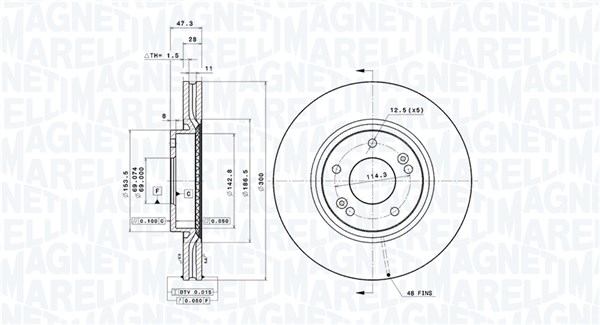 360406108801, Bremseskive, Brzdový kotouč, MAGNETI MARELLI, 517122Y000, 517123K100, 517123K110, 517123K150, 517123K160, S517123K160, S517123K160A, 0833006, 0986479595, 0986479U43, 09.A532.11, 203422, 24012802561, 285351820, 31427, 54665, 92166500, 980460, BD126449, BDA2477.20, BG4011, BR900280, CW28739, DDF1630, DF6108S, DSK2604, MDC2043, 285351852, 313422, 428256