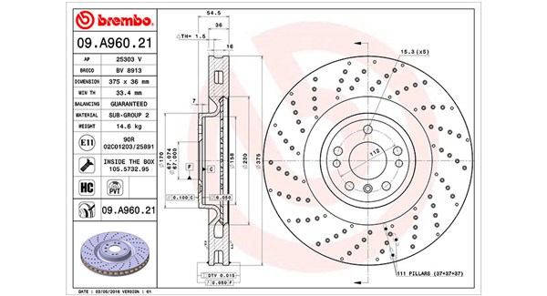 Bremseskive - 360406122601 MAGNETI MARELLI - 1664210312, 1664210912, 1664211600