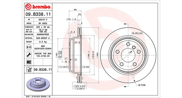 360406146901, Bremseskive, Brzdový kotouč, MAGNETI MARELLI, 34216792229, 34216797344, 34216864900, 0833607, 0986479045, 09.B338.11, 150290220, 201597, 24012002401, 25315V, 420240, 55397, 92239703, 981214, BG4243, BR901536, BV8925, DDF2313C, DF6513S, MDC2356, 150290252, 311597