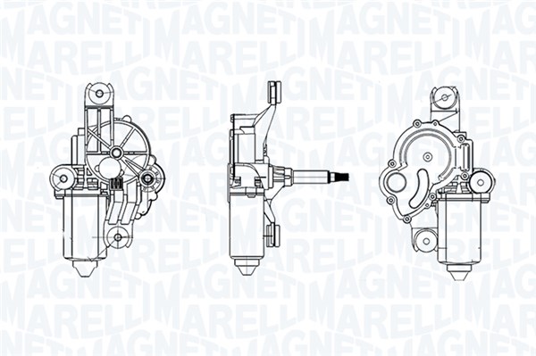 064013018010, Vindusviskermotor, Motor stěračů, MAGNETI MARELLI, 51883637, 52053067, 27046, 460255, 69640