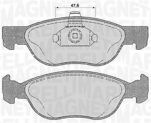 363916060238, Bremsekloss sett, Sada brzdových destiček, kotoučová brzda, MAGNETI MARELLI, 0000009949555, 9948623, 0000077362149, 77362149, 77362269, 9949555, 058700, 0842, 0986424362, 1170338, 13.0460-7133.2, 1617260380, 181602, 2192701, 21927.175.2, 22-0082-2, 258700, 510279, 571973J, 598607, 5SP740, 6472, 822-082-2, AC688281D, ADB0477, AN4029K, BP1382, DP23017, FDB1056, GDB1487