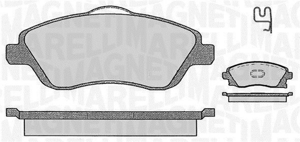 363916060362, Bremsekloss sett, Sada brzdových destiček, kotoučová brzda, MAGNETI MARELLI, 09200108, 9200108, 93370275, 1605081, 93172261, 1605092, 1605316, 1605964, 1605974, 93176114, 93184269, 95519746, 077412, 0986424527, 1170047, 121000, 13.0460-2857.2, 1617258180, 181526, 22-0340-0, 2322501, 23225.170.1, 277412, 3490, 510446, 573011J, 5SP1004, 8051, 822-340-0, AC0581004D