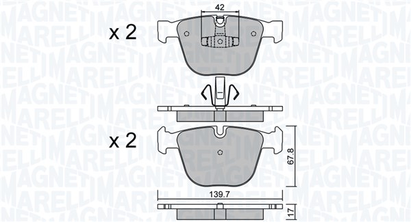 363916060845, Bremsekloss sett, Sada brzdových destiček, kotoučová brzda, MAGNETI MARELLI, 34212449286, 34216775342, 34216790966, 34216793025, 05P1473, 0892.20, 0986424612, 1050874, 12-1448, 13.0460-7274.2, 181896, 201174, 20892.20, 20916804, 22-0773-6, 221548, 2373101, 23731.170.1, 2789.6, 302290, 37704, 51-00-0115, 510115, 573271D, 5SP1473, 607274, 789.6, 822-773-6, 8DB355014-141, 905671