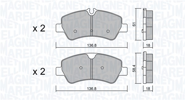 363916060847, Bremsekloss sett, Sada brzdových destiček, kotoučová brzda, MAGNETI MARELLI, 03H17D03, 1763916, 1829395, 1840037, 1916327, 2006029, BK212M008AA, BK212M008AB, BK212M008AC, MEBK2J2M008AA, MEBK3J2M008AA, 05P1787, 0986494796, 1007.0, 1051162, 12-1526, 13.0460-2618.2, 142116, 1521.00, 201747, 21007.0, 21521.00, 22-0991-0, 222578, 256030070300, 2560301, 25603.175.1, 302406, 37966, 50916963