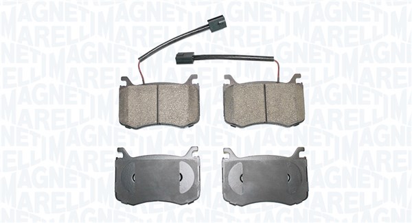 Bremsekloss sett - 363916061108 MAGNETI MARELLI - 0000077367676, 0000077368402, 68311929AA