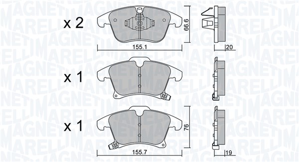 363916061191, Bremsekloss sett, Sada brzdových destiček, kotoučová brzda, MAGNETI MARELLI, 1860105, 1917494, 2014119, 2016609, 2603345, 5182149, 5601729, DG9C2001AB, DG9C2001AE, DG9C2001BF, DG9C2K021EC, DG9C2K021ED, DG9C2K021EE, DG9C2K021RC, 05P1977, 0986424445, 1051251, 1063.0, 13.0460-7313.2, 182231, 201580, 21063.0, 21249.20, 22-1039-0, 222690070100, 2226901, 22269.195.1, 302717, 35078, 5SP1977