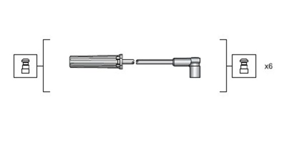 Tennplugg kabelsett - 941318111143 MAGNETI MARELLI - AM20