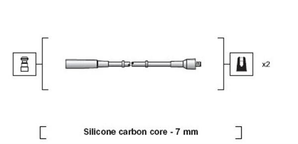 941318111197, Tennplugg kabelsett, Sada kabelů pro zapalování, MAGNETI MARELLI, BOU001, E02, T338B, BOU-001