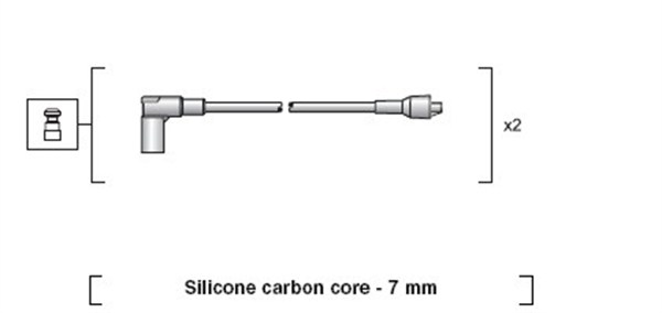 941318111199, Tennplugg kabelsett, Sada kabelů pro zapalování, MAGNETI MARELLI, BOU011, U28, BOU-011