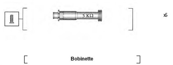 Tennplugg kabelsett - 941095820620 MAGNETI MARELLI