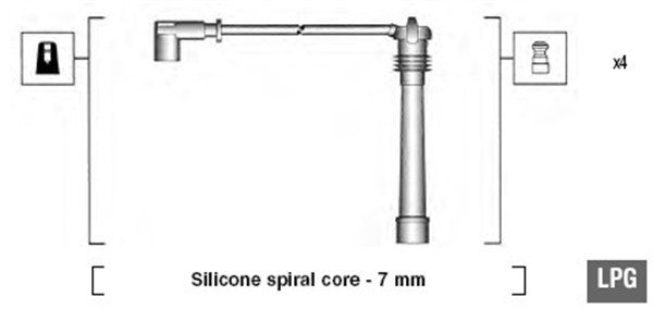 941095910629, Tennplugg kabelsett, Sada kabelů pro zapalování, MAGNETI MARELLI, 46425912, 0300891181, 0986357258, 4204, 4.9504, 600/427, 85647, FAS25, RCFT632, T997B, 0300898476, 49504, ZEF1181