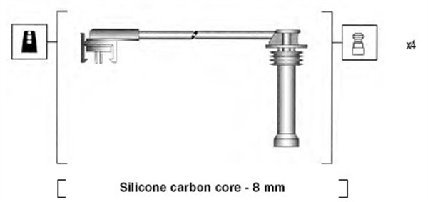 941185200777, Tennplugg kabelsett, Sada kabelů pro zapalování, MAGNETI MARELLI, 4148, 49630, 85111, B805, FS11, LS73, RCFD546, T227G, ZEF719