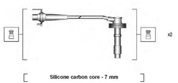 941215240807, Tennplugg kabelsett, Sada kabelů pro zapalování, MAGNETI MARELLI, 1275603, 47061, 6462, 85485, B817, RCRN608, VL15, ZEF1232