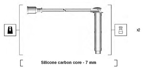 941255180828, Tennplugg kabelsett, Sada kabelů pro zapalování, MAGNETI MARELLI, 49889, 8110, T565B