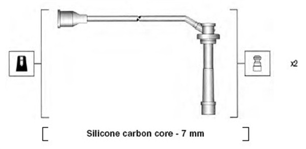 Tennplugg kabelsett - 941285140849 MAGNETI MARELLI