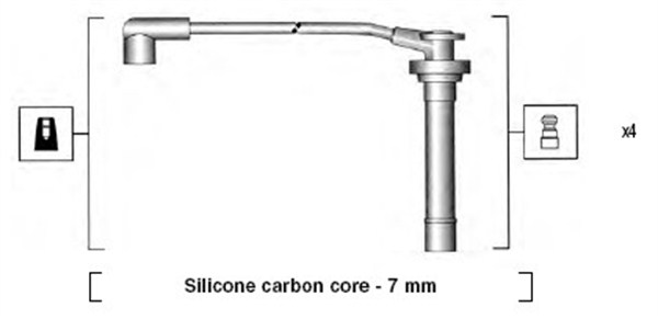 Tennplugg kabelsett - 941295120858 MAGNETI MARELLI