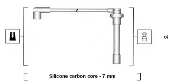 941315060893, Tennplugg kabelsett, Sada kabelů pro zapalování, MAGNETI MARELLI, 49701, 7210, 85820, RCHE73, ZEF838, ZEF840