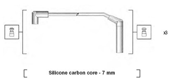 941365090932, Tennplugg kabelsett, Sada kabelů pro zapalování, MAGNETI MARELLI, 4015, 49634, 83561, D1E, RCDW304, T441B, ZEF1105