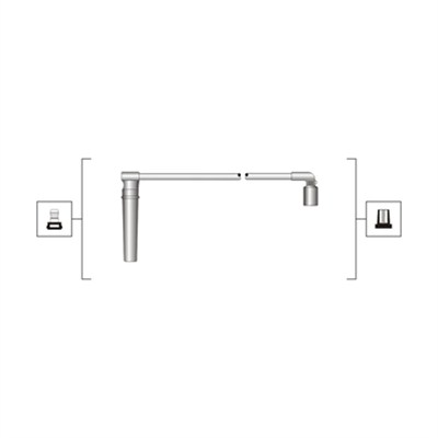 Tennplugg kabelsett - 941319170076 MAGNETI MARELLI - 7216, D16S, RC-DW303