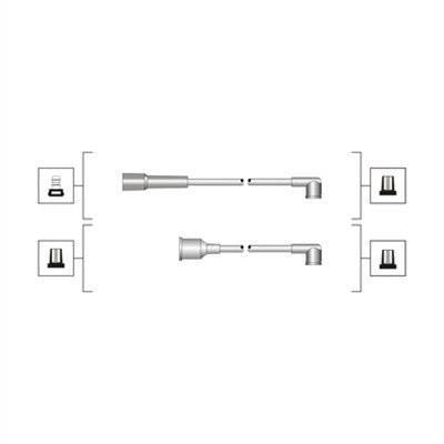 Tennplugg kabelsett - 941319170077 MAGNETI MARELLI - BOU204, RCVW233, BOU-204