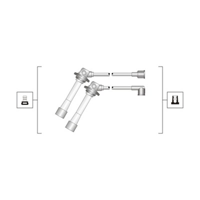 941319170083, Tennplugg kabelsett, Sada kabelů pro zapalování, MAGNETI MARELLI, 4167, 48884, 83640, JP113, RCFD301, T758B, ZEF859, JP155, RC-FD301, ZEF863, JPE113, JPE155