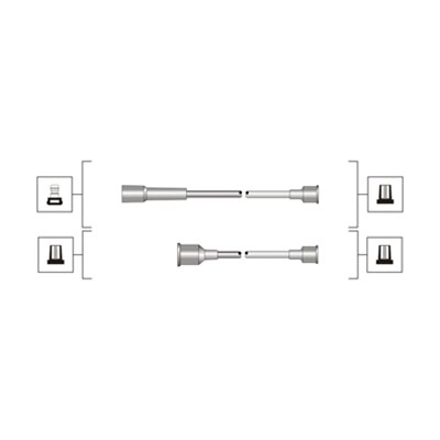 Tennplugg kabelsett - 941319170113 MAGNETI MARELLI - BOU2351, BOU-2351