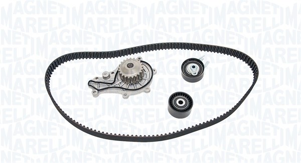 341406570001, Vannpumpe & registerreim sett, Vodní pumpa + sada ozubeného řemene, MAGNETI MARELLI, 1753580, 1753581, 1855730, 2008680, KBU10013C, KP15587XS, KPA0807A, KTBWP8750, WPK-167301