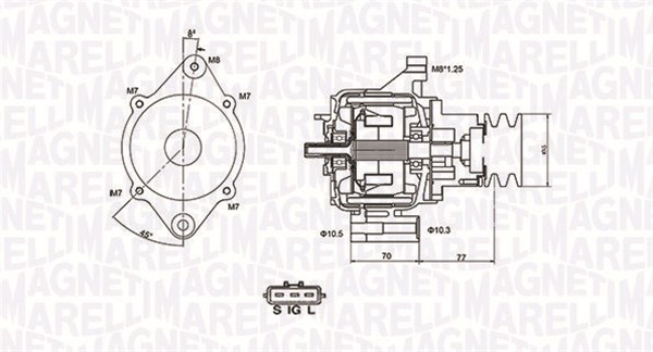 063731367010, Dynamo, Generátor, MAGNETI MARELLI, 27040-54320, 27040-54340, 27040-54380, 270605000000, 27060-54150, 27060-54210, 27060-54290-84, 0986046381, 1002115250, 119548, 195704070050, 235155702, 28-2629, 40989RI, 437776, 8EL737064-001, JA989IR, LRB00308, 100211-5250, 986046381, LRB308, VA655, 100213-1900, 100213-1910, 100213-1911, 100213-2250, 100213-2500
