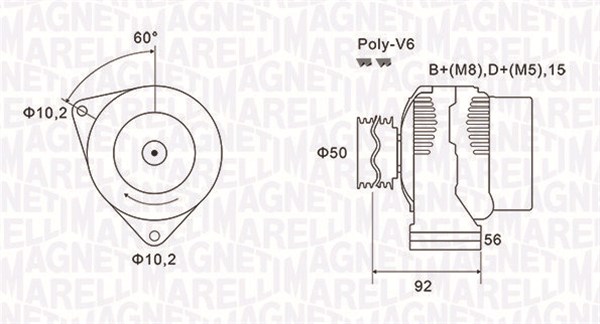 063731491010, Dynamo, Generátor, MAGNETI MARELLI, 101542902, 101547802, 101548302, 111541002, A0101542902, A010154290280, A0101547802, A0101548302, A010154830280, A0111541002, A011154100280, 123520011, 123520016, 2010514.0, 210575, 2251281502, 283680, 301845RI, 555526150, 8EL738211-361, 9041520, 930399, CAL10514, DRA0399, LRA01840, 123520012, 284531, CAL10514AS, DRB1520, LRA02091