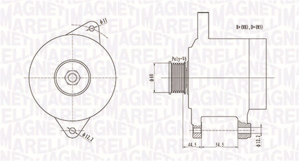 063731718010, Dynamo, Generátor, MAGNETI MARELLI, 3730038400, 37300-38700, 37300-38710, 0986AR0761, 226164952, 401718RI, 8EL738106-001, 9060511, AB195141, CAL32107, JA1718IR, LRA02178, TA000A44301