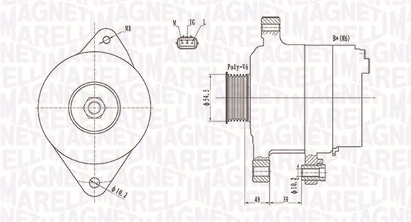 Dynamo - 063731800010 MAGNETI MARELLI - 27060-0J020, 270600J040, 27060-0J040