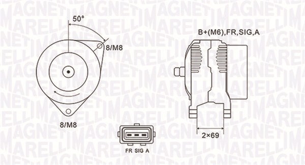 063731857010, Dynamo, Generátor, MAGNETI MARELLI, 1229421, 1376671, 1376696, 1429689, 1464784, 1857697, 2T1U-10300-CA, 2T1U-10300-CB, 2T1U-10300-CC, 2T1U-10300-CD, 2T1U-10300-CE, 2T1U-10300-CF, 2T1U-10300-CG, 4531026, 5128967, 20-150-01009, 2191701302, 27-4968, 553090RI, 9090699, CAL14110, LRA02852, 553090RIV