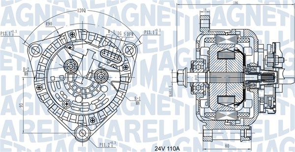 063731871010, Dynamo, Generátor, MAGNETI MARELLI, 10044682, 51261017246, 5126101-7246, 51261017270, 5126101-7270, 51261019270, 5126101-9270, 0986046590, 124655015, 210593, 301871RI, 485500, 556506110, 5711041104, 8EL738211-261, 946590, CA1871IR, CAL10625, LRA02883, 124655009, 301871RIB, 48-5500, 946590X, CAL10625AS, 301871RIM, 1986A00514, 1986A00969, 986046590, F042A01133