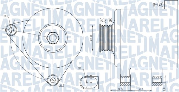 063731910010, Dynamo, Generátor, MAGNETI MARELLI, 03G903016A, 03G903016AX, 2015176.0, 205532180, 2113641802, 2542827, 28-5788, 301910RI, 8EL738211-691, 930202, CAL15176, LRA03176, 2015176.1, 2543374, 301910RIV, CAL15176AS, 437542, CA1910IR, 439549, TG17C024, TG17C054