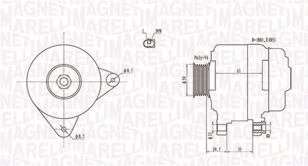 063731921010, Dynamo, Generátor, MAGNETI MARELLI, 03C903023G, 03C903023GX, 2015447.1, 2113291102, 2543291, 285564, 301921RI, 8EL738212-071, 9090471, 930577, CAL15447, F000BL06XD, LRA02950, 28-5564, 301921RIB, 439580, CA1921IR, CAL15447GS, 301921RIV, 440038, 449580, TG11C048