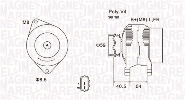 063731927010, Dynamo, Generátor, MAGNETI MARELLI, 37300-23650, 3730023650, A0002608371, 37300-26100, 12060902, 155563090, 210652, 224197902, 2655635, 28-5663, 301927RI, 8EL738211-861, 9090539, A0002655635, AEK3052, CAL32129, LEA0659, 301927RIV, 600162, 9090594, CA1927IR, LRA03052