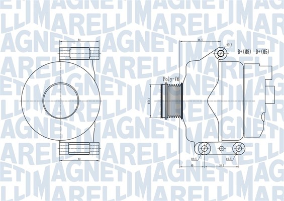 063731934010, Dynamo, Generátor, MAGNETI MARELLI, 1204429, 31400-86J00, 46835095, 13197578, 51727335, 13243463, 51784846, 13256929, 51854906, 51854916, 6204213, 51984056, 6204261, 52003518, 6204281, 93185261, AZ13256929, 101210-1031, 135535105, 2030216.1, 2281511052, 2542729, 28-5836, 301934RI, 8EL738212-231, CA1934IR, CAL15320, DRA0207, LRA03224, 101210-1103