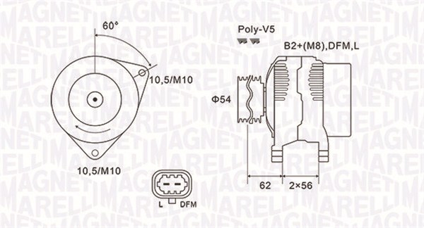 063731940010, Dynamo, Generátor, MAGNETI MARELLI, 13222930, 6204265, 93190138, 93190139, 101210-0941, 124325870, 1986A01141, 2010364, 2281741002, 28-5572, 301940RI, 440484, 8EL738212-371, CAL10364, LEA0991, 124325171, 2010364.0, 301940RIB, CA1940IR, CAL10364AS, DAN1340, LRA02958, 301940RIR, 986049020