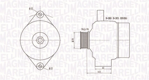 063731952010, Dynamo, Generátor, MAGNETI MARELLI, 12759595, 93169260, 1012100161, 112782, 2030208.0, 2281731302, 28-5619, 301952RI, 475512130, 8EL738212-331, 9090481, 930146, 986049000, CAL30208, LRA03006, 101210-0161, 2030208.1, 301952RID, CA1952IR, CAL30208AS, 1012100162, 2030208.4, DAN1009