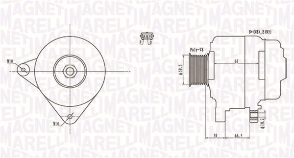 063731972010, Dynamo, Generátor, MAGNETI MARELLI, A003TB6581, RF7J-18-300A, A3TB6581, RF7J18300B, RF7J-18-300B, 113027, 145548090, 2035209.0, 27-5559, 301972, 8EL738212-241, CA1972IR, CAL35209, LEA1087, CA1972, CAL35209AS, LRA02945