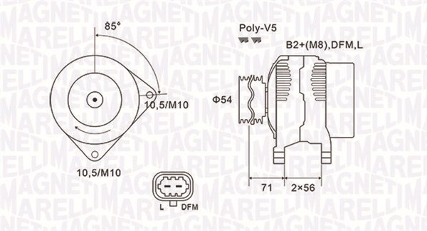 063731973010, Dynamo, Generátor, MAGNETI MARELLI, 13222933, 6204218, 93188158, 95515976, 12090327, 124425060, 124425259, 135576120, 2010511.0, 2281901202, 28-6660, 301973RI, 8EL738212-161, 930317, AEC1973, CAL10511, LRA03550, 135576120010, 986080100, CA1973IR, CAL10511AS, 135576120018