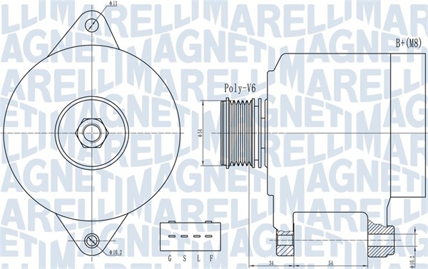 063732013010, Dynamo, Generátor, MAGNETI MARELLI, 100800A053, 5705KA, 1800A053, A003TG3181, A3TG3181, 12060994, 155580120, 2035251.0, 2263061202, 28-6598, 302013RI, 9090688, 986082000, AEC2013, CA2013IR, CAL35251, LEA0739, LRA03488, 155580120130, CAL35251AS, 155580120138