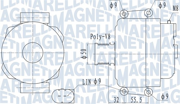 063732055010, Dynamo, Generátor, MAGNETI MARELLI, 6421540302, 6421540502, A6421540302, A6421540502, 2015322.1, 2543290, 28-5683, 553249RIK, CA2055IR, CAL15322, LEA1027, LRA03071, 439583, 553249RIV, CAL15322GS, 440053, 449583, TG17C032