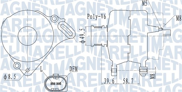 063732064010, Dynamo, Generátor, MAGNETI MARELLI, 045903023C, 045903023CX, 124315037, 124315736, 211380702, 28-6559, 305553070, 443256, 930939, AEK3451, LRA03451, 124325037, 305553070010, 124325047